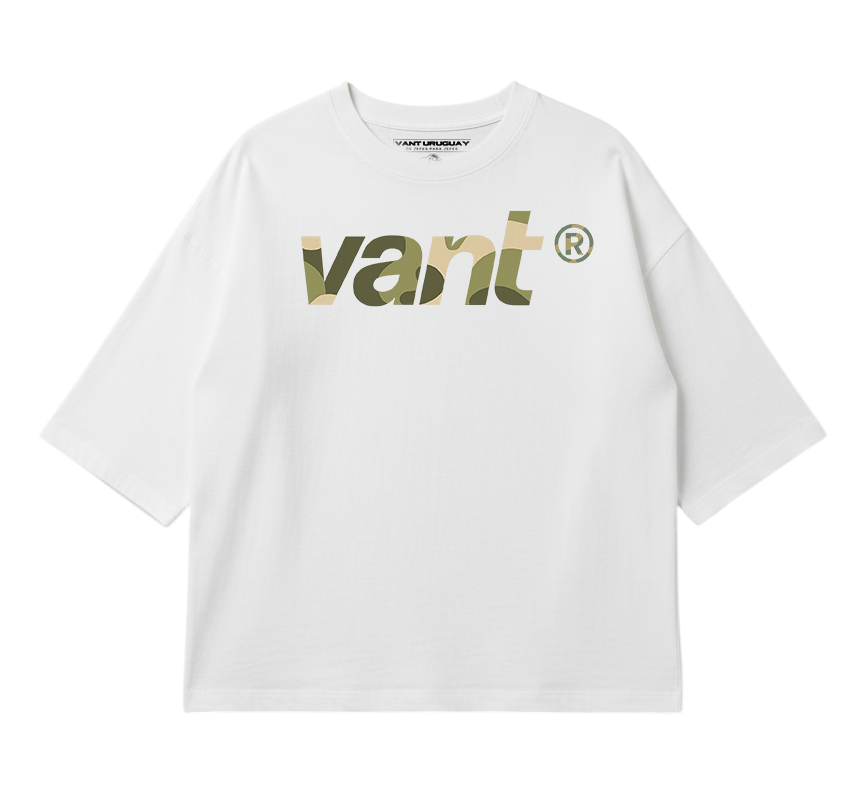 Camo Type Tee (White)