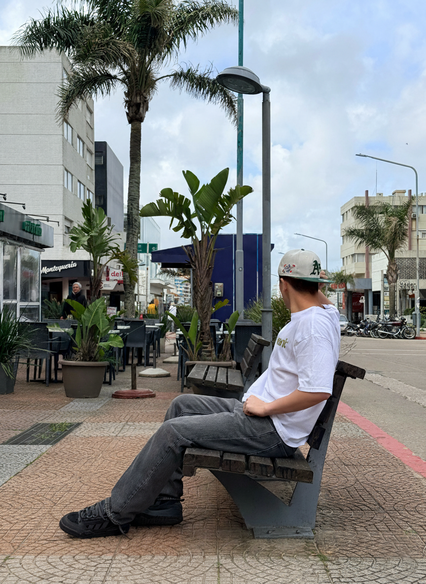 Camo Type Tee (White)
