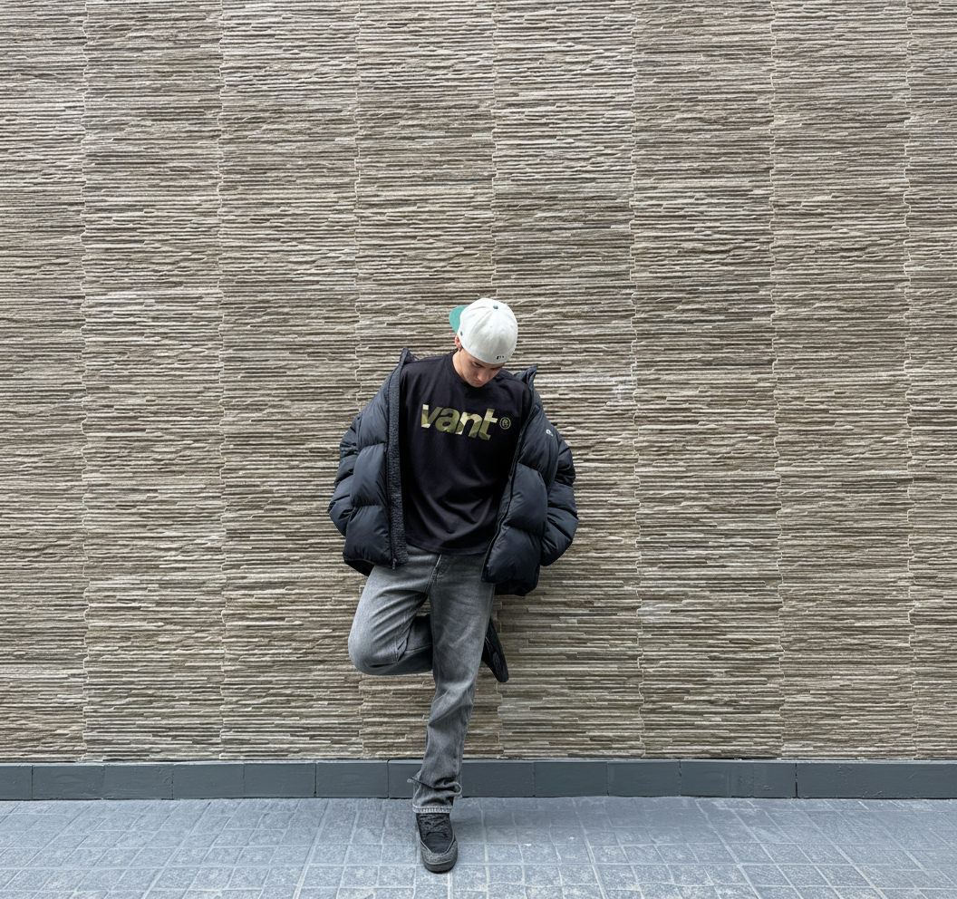 Camo Type Tee (Black)